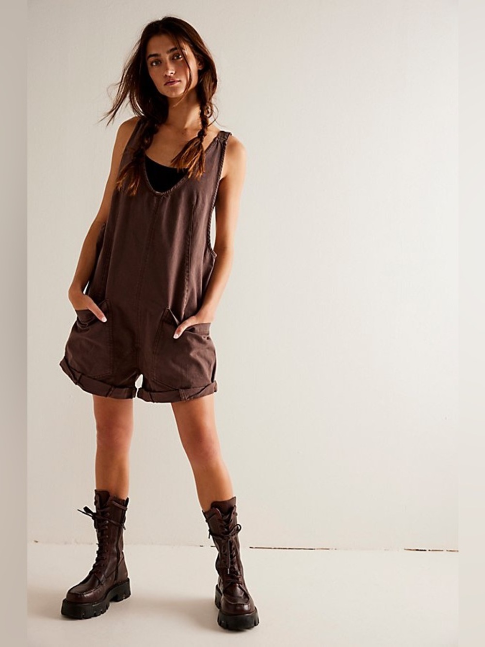 Free People We The Free High Roller Shortall Size Medium